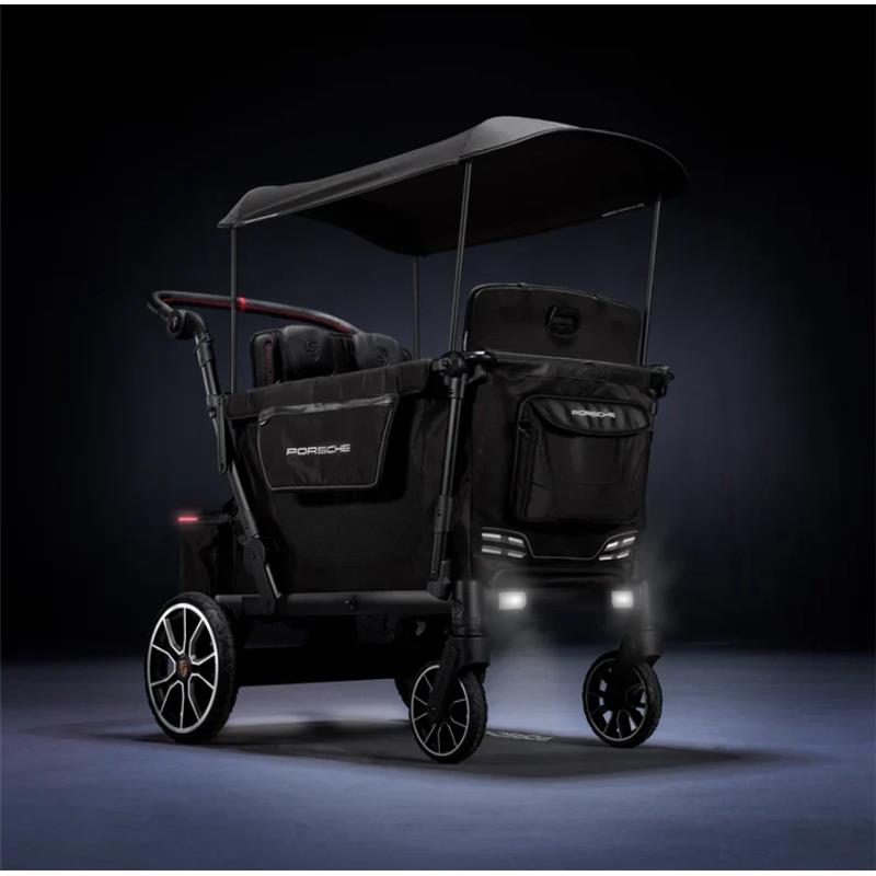Wonderfold L4 Porsche Quad Stroller Wagon, E-Assist Wheels