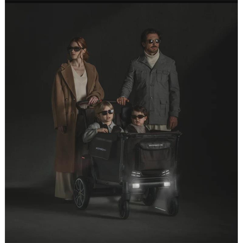 Wonderfold L4 Porsche Quad Stroller Wagon, Non-Electric Wheels