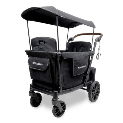 WonderFold - L4 Quad Stroller Wagon (4 Seater) Black Image 1