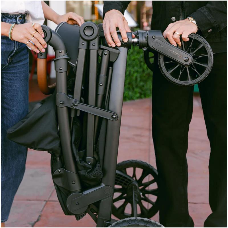 WonderFold - L4 Quad Stroller Wagon (4 Seater) Black Image 4