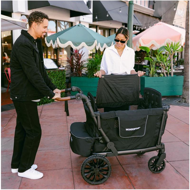 WonderFold - L4 Quad Stroller Wagon (4 Seater) Grey Image 8