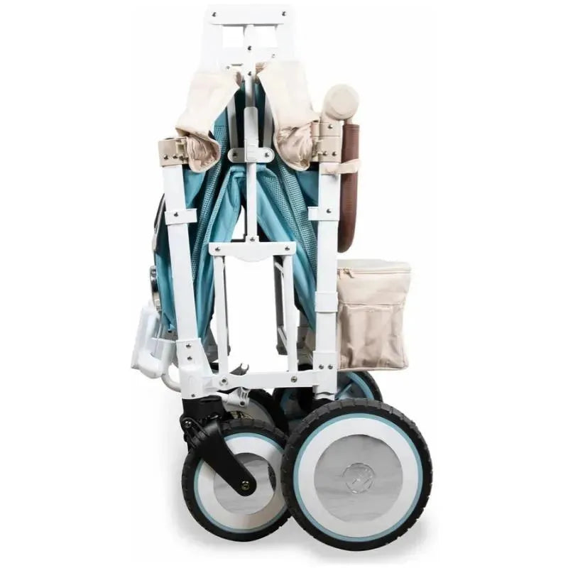 twin wagon stroller WonderFold VW2 Volkswagen Stroller Wagon Bondi Blue