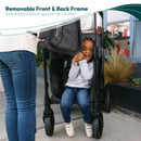 Wonderfold - W2 Luxe Pro Double Stroller For 2 kids, Charcoal Gray Image 3