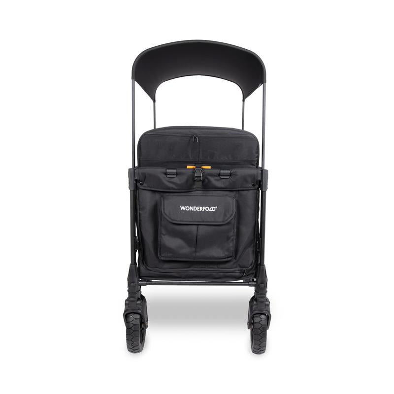 Wonderfold - W4 Luxe Pro Quad Stroller Fits Up To 4 Kids Seated Jet Black Image 4