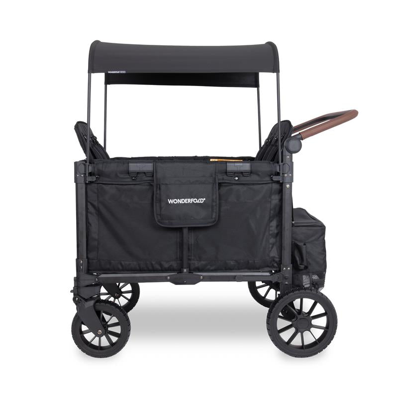 Wonderfold - W4 Luxe Pro Quad Stroller Fits Up To 4 Kids Seated Jet Black Image 5