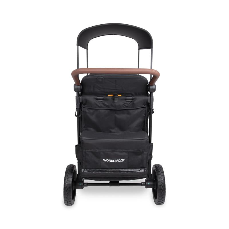 Wonderfold - W4 Luxe Pro Quad Stroller Fits Up To 4 Kids Seated Jet Black Image 7