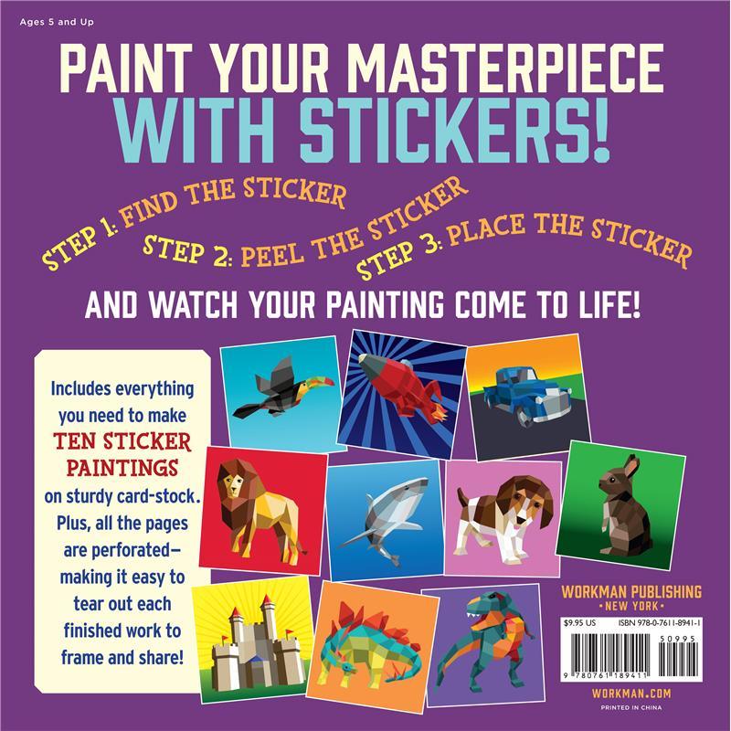 Workman Publishing Paint By Sticker Kids Book Image 7