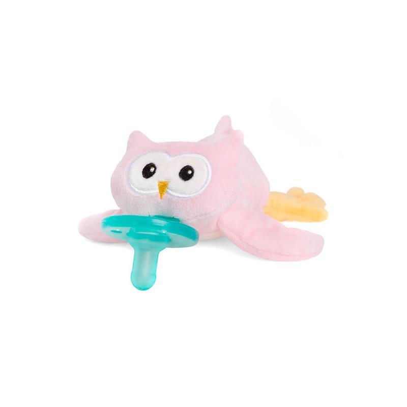 Wubbanub Infant Pacifier, Pink Owl Image 2