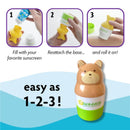 Yaya Organics - Sun-Easy Sunscreen Applicator Teddy Bear Blue Image 3