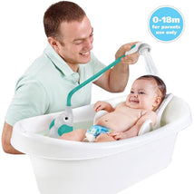 Yookidoo - Baby Bath Shower Head, Elephant Water Pump with Trunk Spout Rinser, Green Image 2