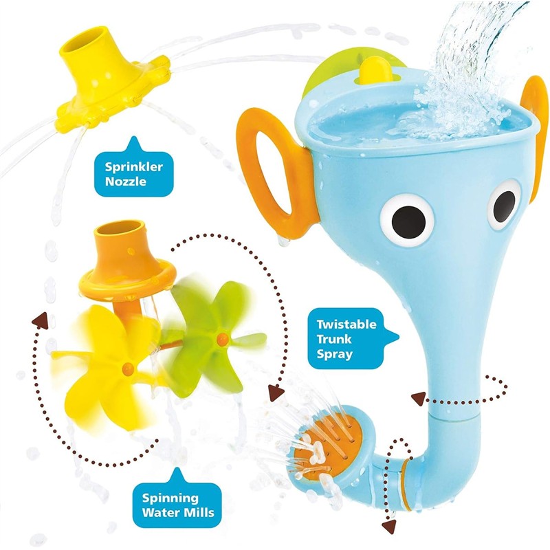Yookidoo - FunElefun Fill 'N' Sprinkle Bath Toy, Blue Image 2