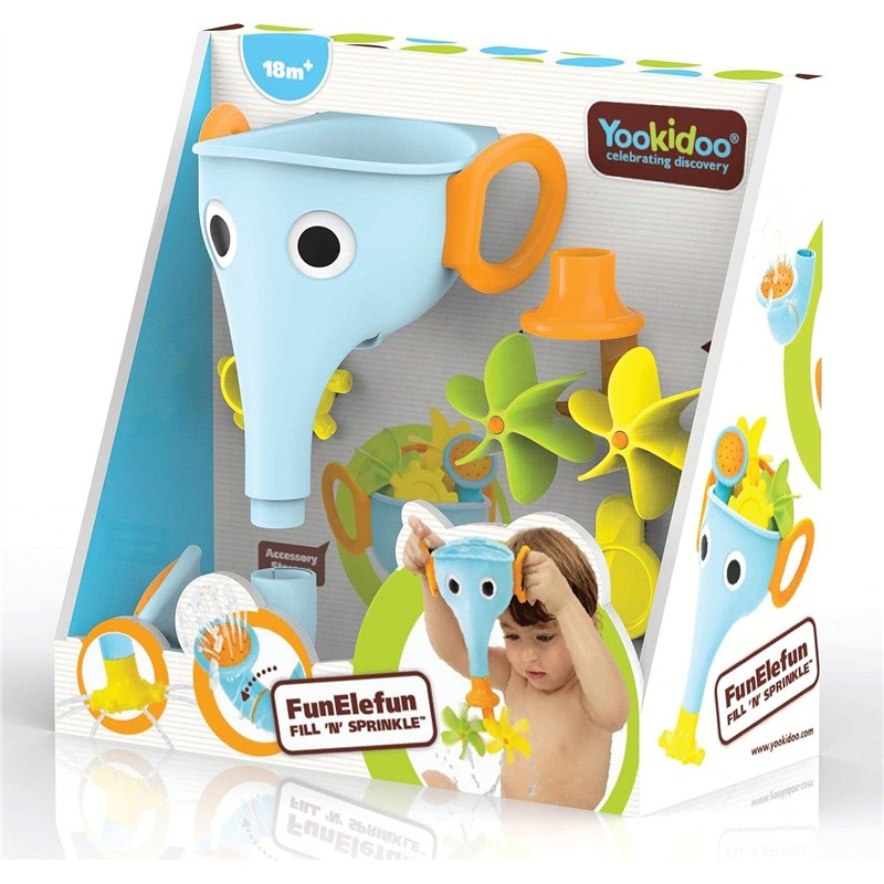 Yookidoo - FunElefun Fill 'N' Sprinkle Bath Toy, Blue Image 6