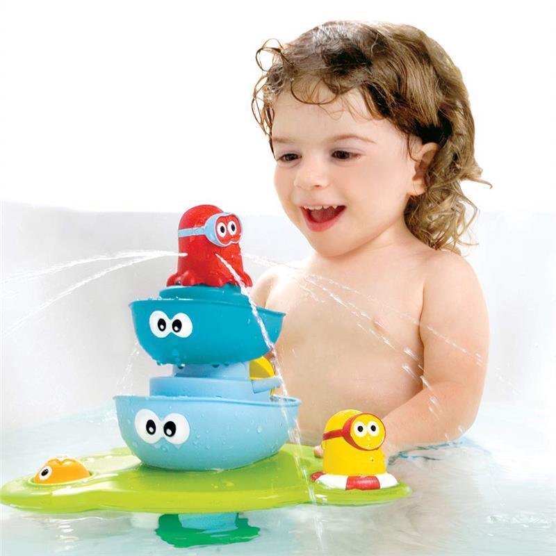 Yookidoo Stack 'N' Spray Bath Toy Tub Fountain Image 2
