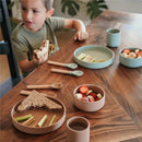 Zoli - 5Pk Silicone Kids Dishware Set, Latte Tan Image 3