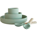 Zoli - 5Pk Silicone Kids Dishware Set, Sage Green Image 3