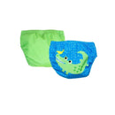 Zoocchini - Baby Knit Swim Diaper 2Pk Set, Aidan The Alligator Image 1