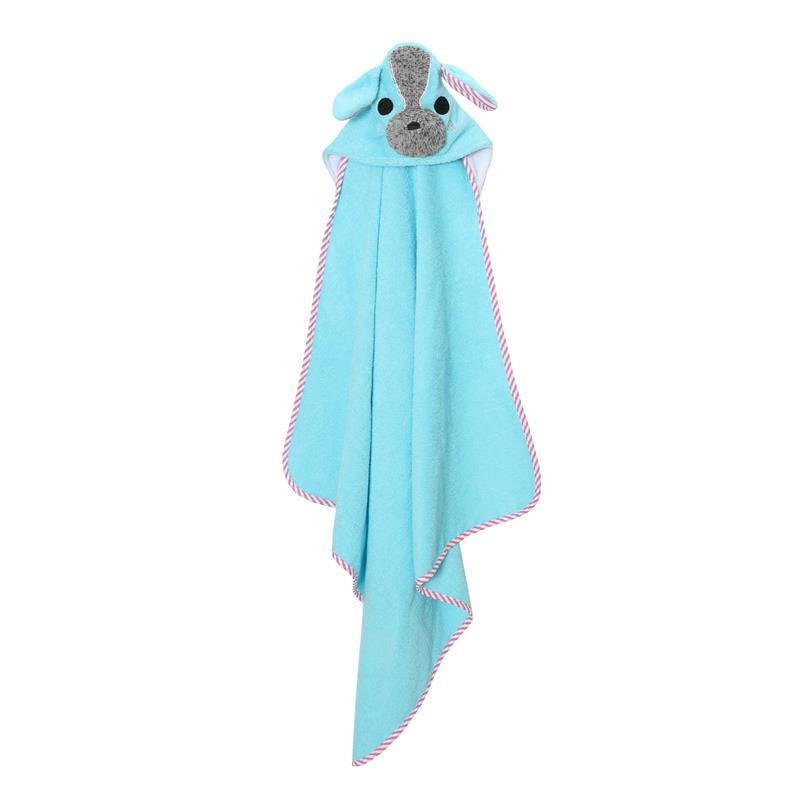 Zoocchini - Baby Snow Terry Hooded Bath Towel Yorkie, 0/18M Image 3