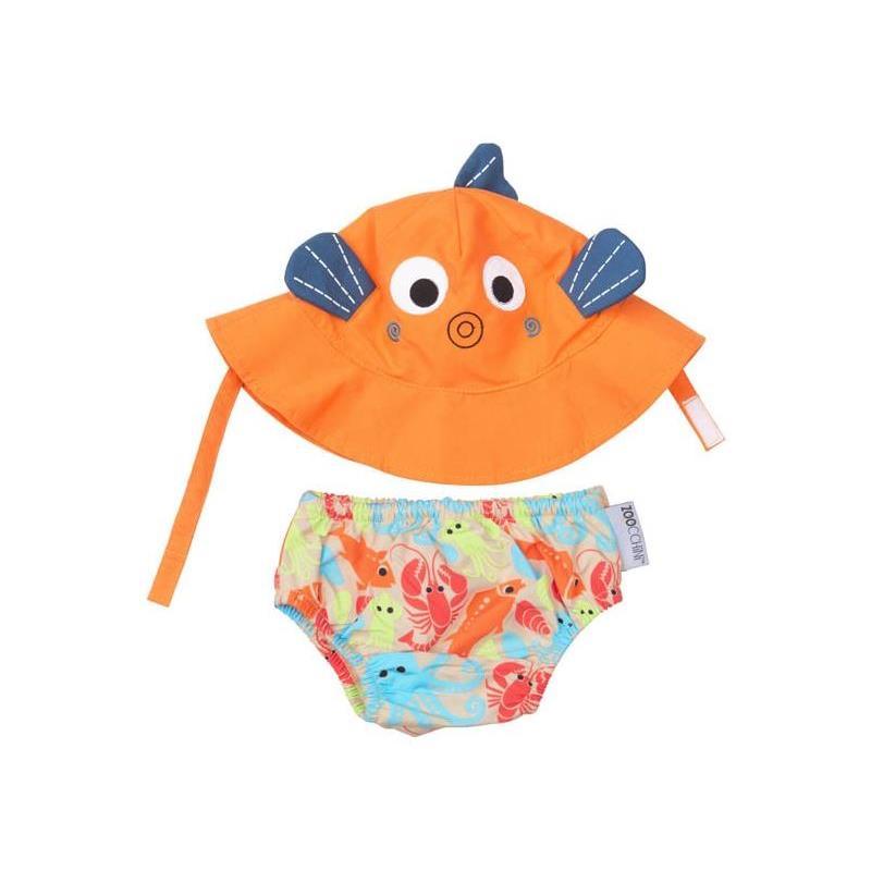 Zoocchini Baby Swim Diaper & Sun Hat Set Fish Image 1