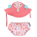 Zoocchini - Baby Swim Diaper & Sun Hat Set, Sally The Seahorse Image 1