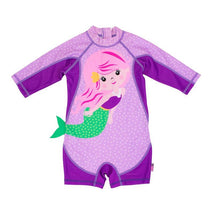 Zoocchini - Baby Girl One Piece Surf Suit, Mermaid Image 1