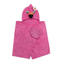 Zoocchini - Kids Hooded Towel, Flamingo Image 1