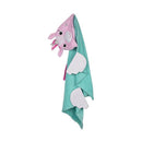 Zoocchini Kids Plush Terry Hooded Bath Towel Allie the Alicorn, Pink/Green Image 2