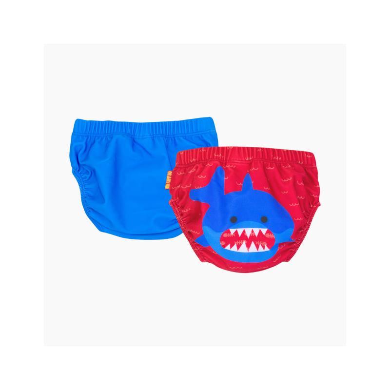 Zoocchini - 2Pk Knit Swim Diaper Set, Shark Image 1