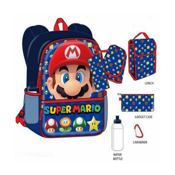 Zoofy 5Pk Mario Backpack Set 16
