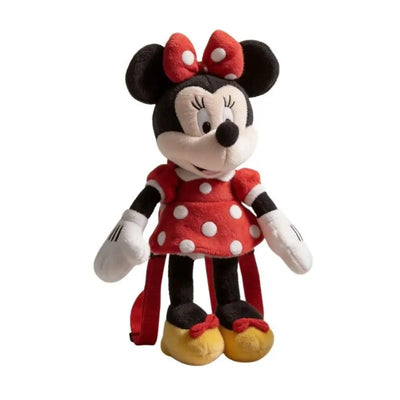 Zoofy Disney Minnie 16 Red Super Soft Real Plush Backpack Image 1