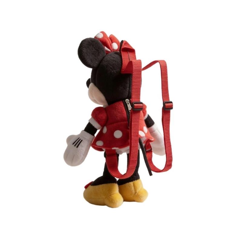 Zoofy Disney Minnie 16 Red Super Soft Real Plush Backpack Image 2