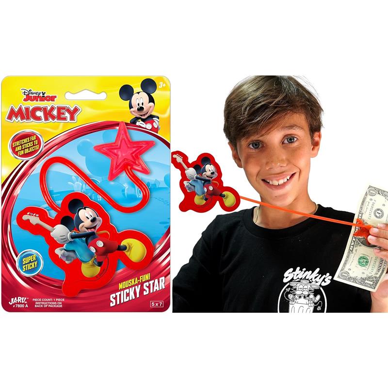 Zoofy Jaru Disney Mickey Sticky Hand Stretchy Snap Toy Image 5