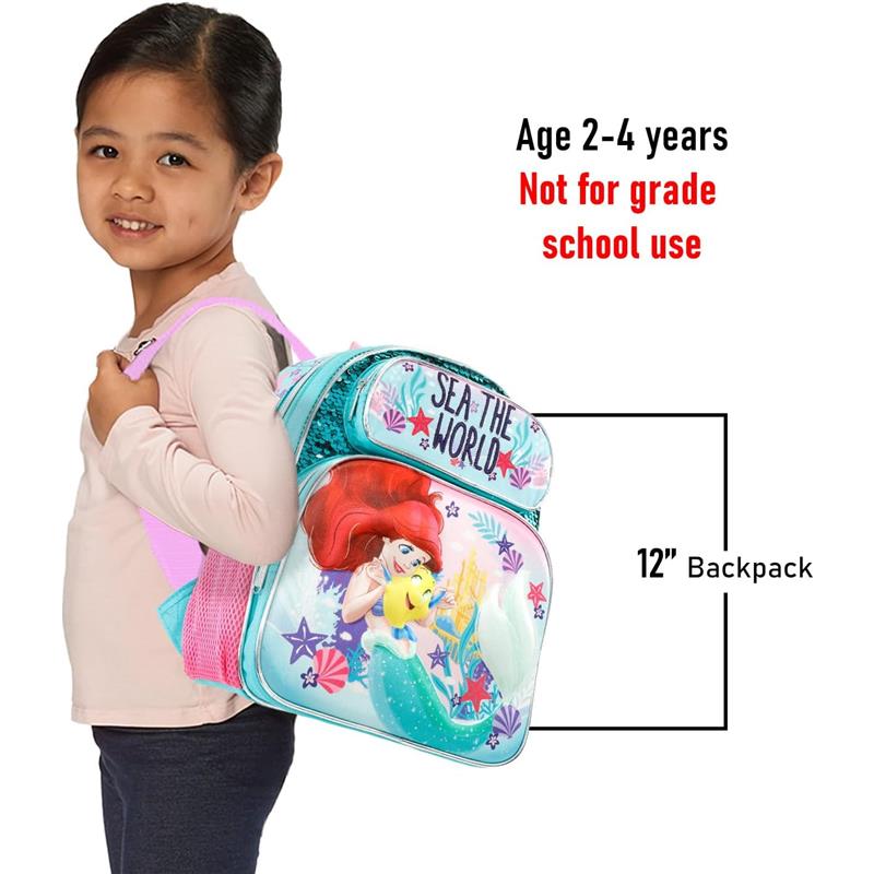 Zoofy Little Mermaid Mini Backpack 12 for Kids