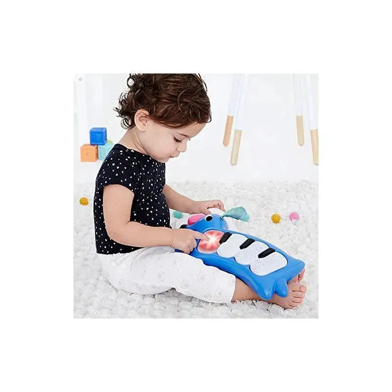 Skip Hop Vibrant Village Light-Up Dog Piano, Blue Image 3