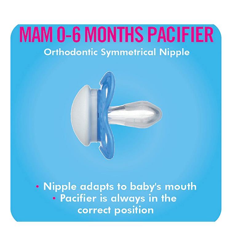 Mam Love & Affection - Daddy (2 Love & Affection Pacifiers & 1 Clip - Boy Image 4