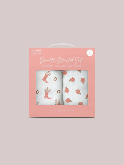 Swaddle Blanket Set, Bloomin' Boot Image 1