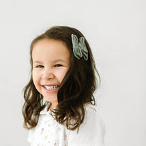 2PK BABY FAB CLIPS: sage