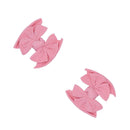 2PK BABY SHAB CLIPS: zinnia/pink dot