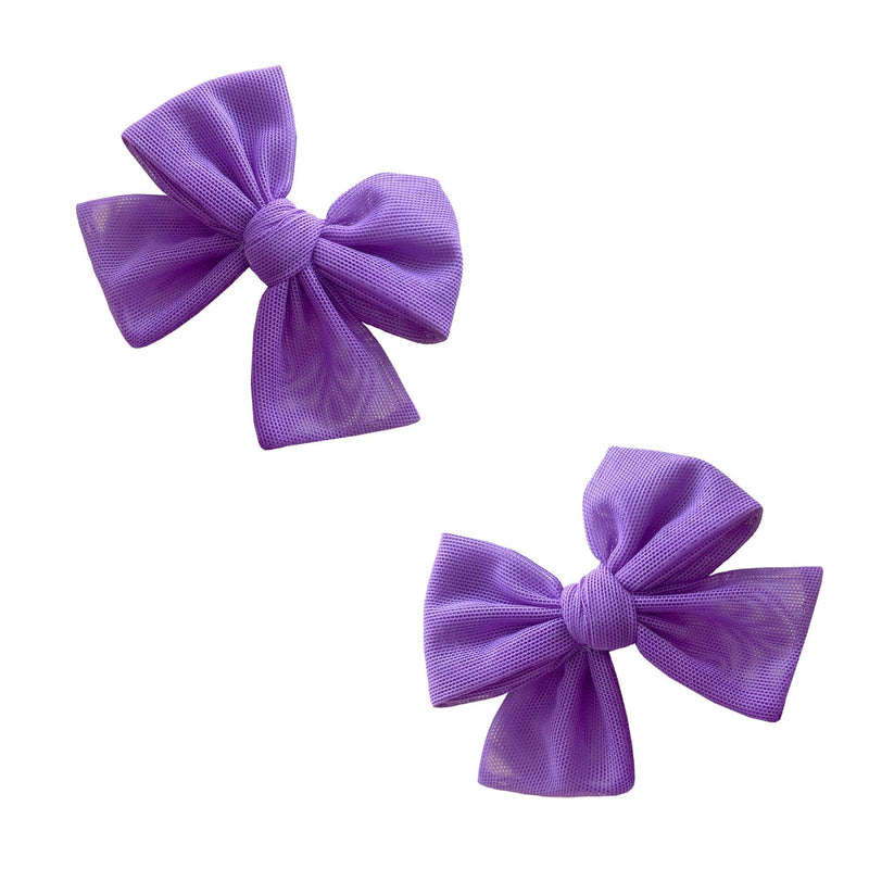 2PK TULLE BABY BLOOM CLIPS: amethyst