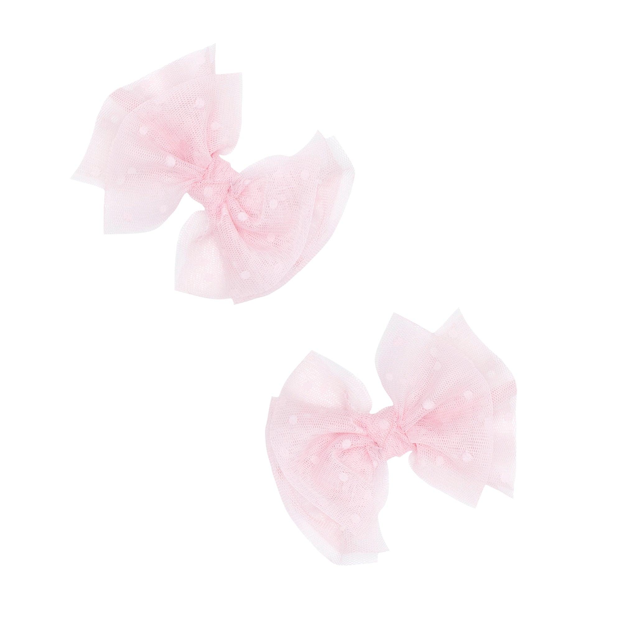 2PK TULLE BABY FAB CLIP: pink