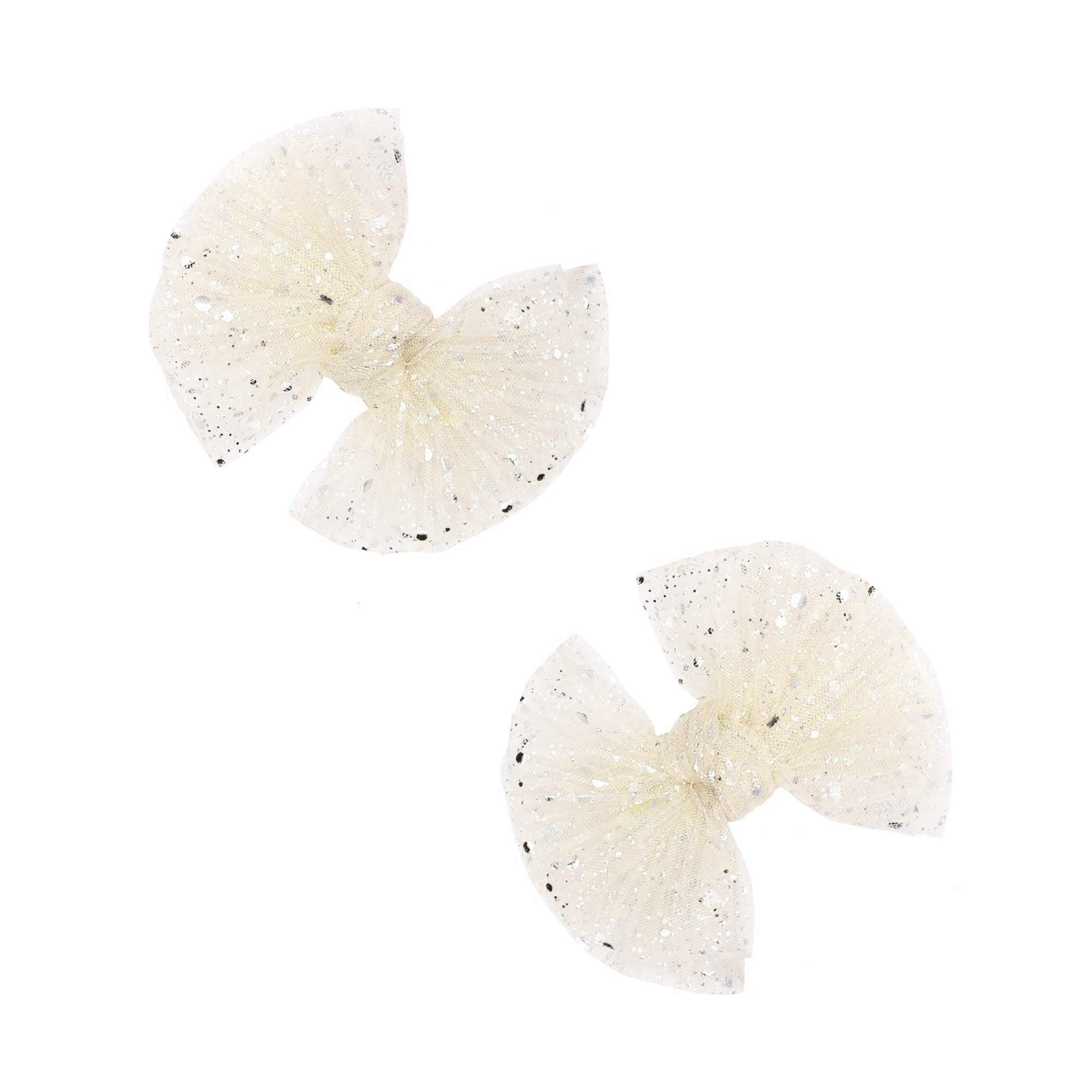 2PK TULLE BABY FAB CLIPS: princess ivory