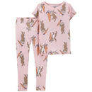 Carter's - Baby Girl 2Pk Easter Bunny Snug Fit Cotton PJs Image 1