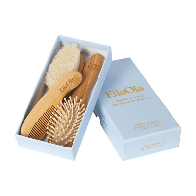 Retail - 3-Piece Bamboo Brush & Comb Set