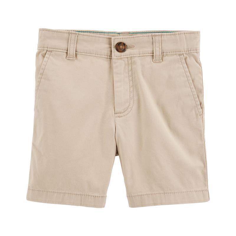 Carter's - Baby Boy Flat-Front Shorts, Khaki Image 1