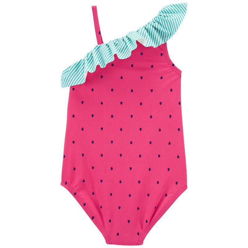 Carters - Baby Girl Watermelon Swimsuit, Pink Image 2