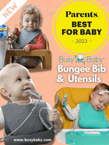 Busy Baby Bungee Bib & Utensil Set