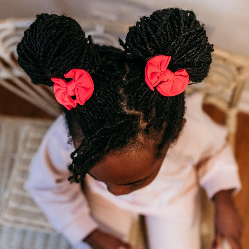 2PK BABY FAB CLIPS: red hot