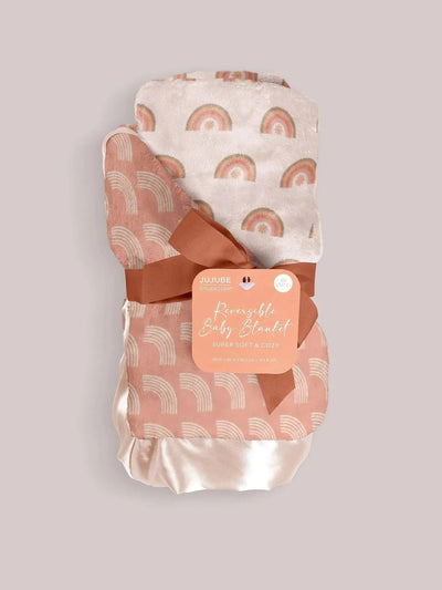 Reversible Baby Blanket - Be Kind Rainbows