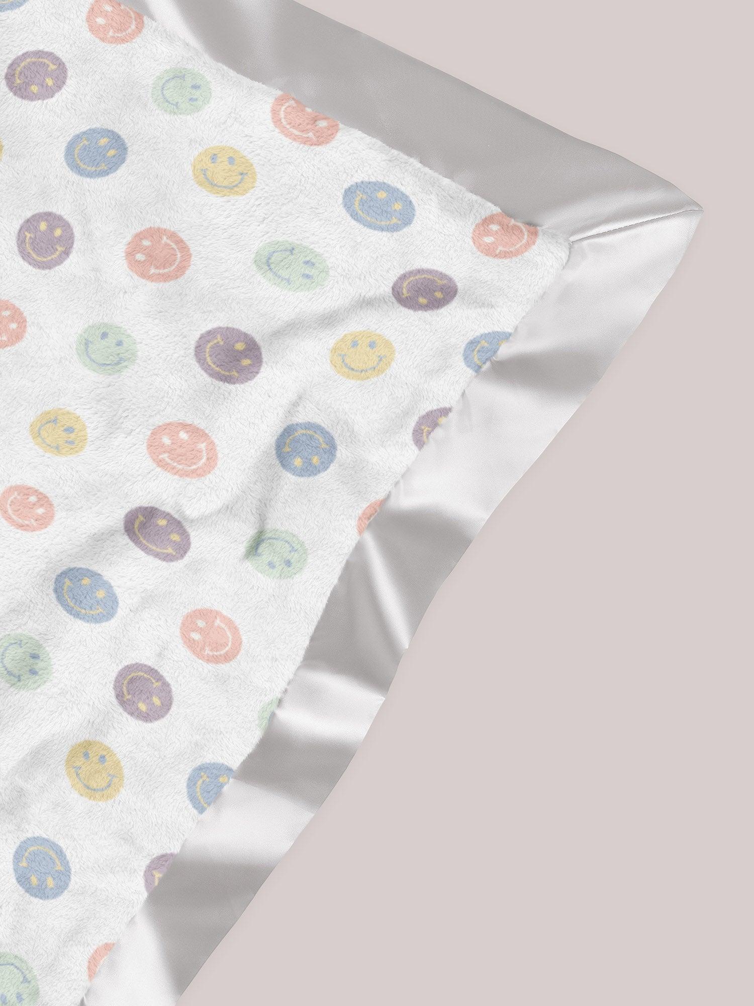 Reversible Baby Blanket - Happy Baby Vibes