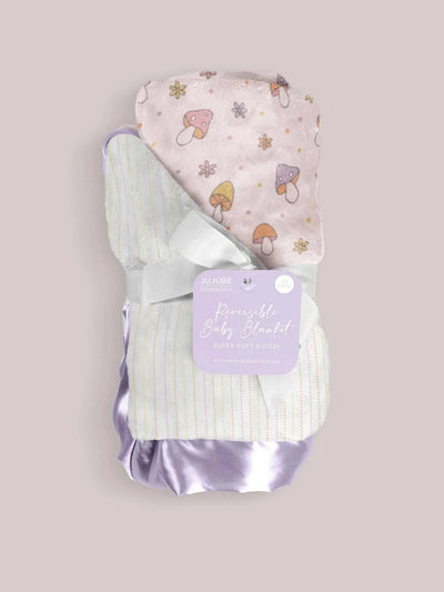 Reversible Baby Blanket - Mushy Love