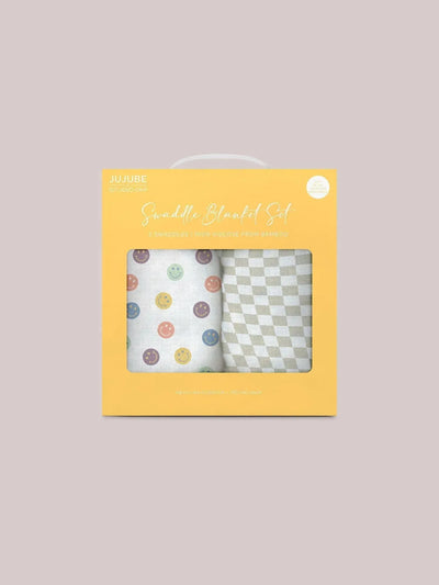 Swaddle Blanket Set - Happy Baby Vibes